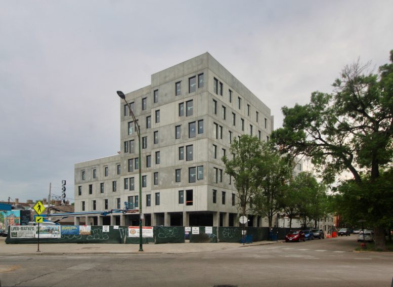Final Painting Kicks Off for Emmett Street Apartments in Logan Square