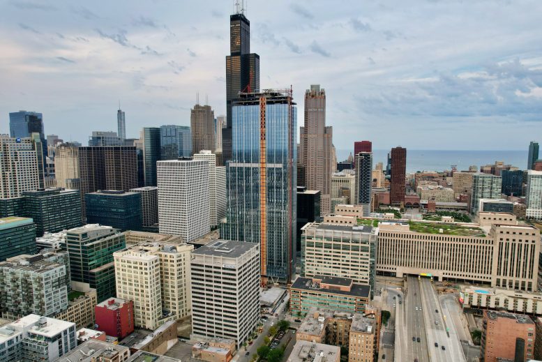 Curtain Wall Nears Full Height for 320 S Canal Street in West Loop Gate ...