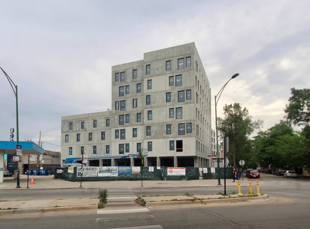 Final Painting Kicks Off for Emmett Street Apartments in Logan Square