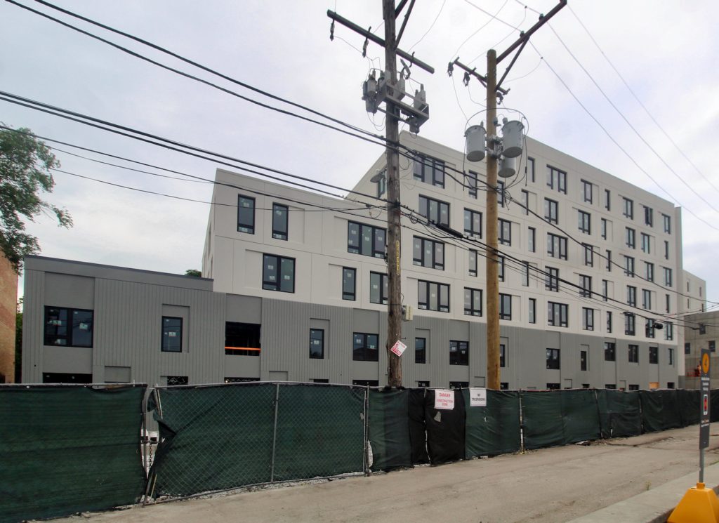 Final Painting Kicks Off for Emmett Street Apartments in Logan Square