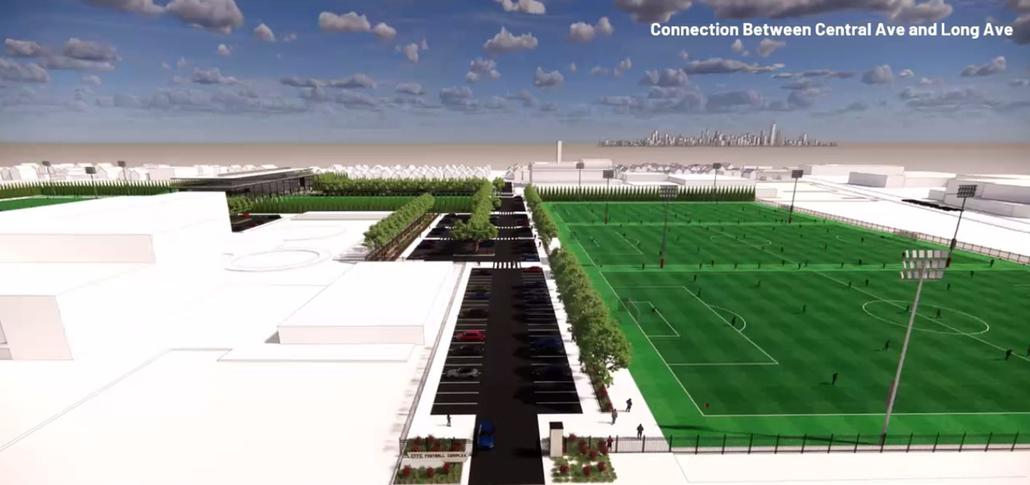 Aerial View of Chicago Fire Performance Center. Rendering by Chicago Fire FC