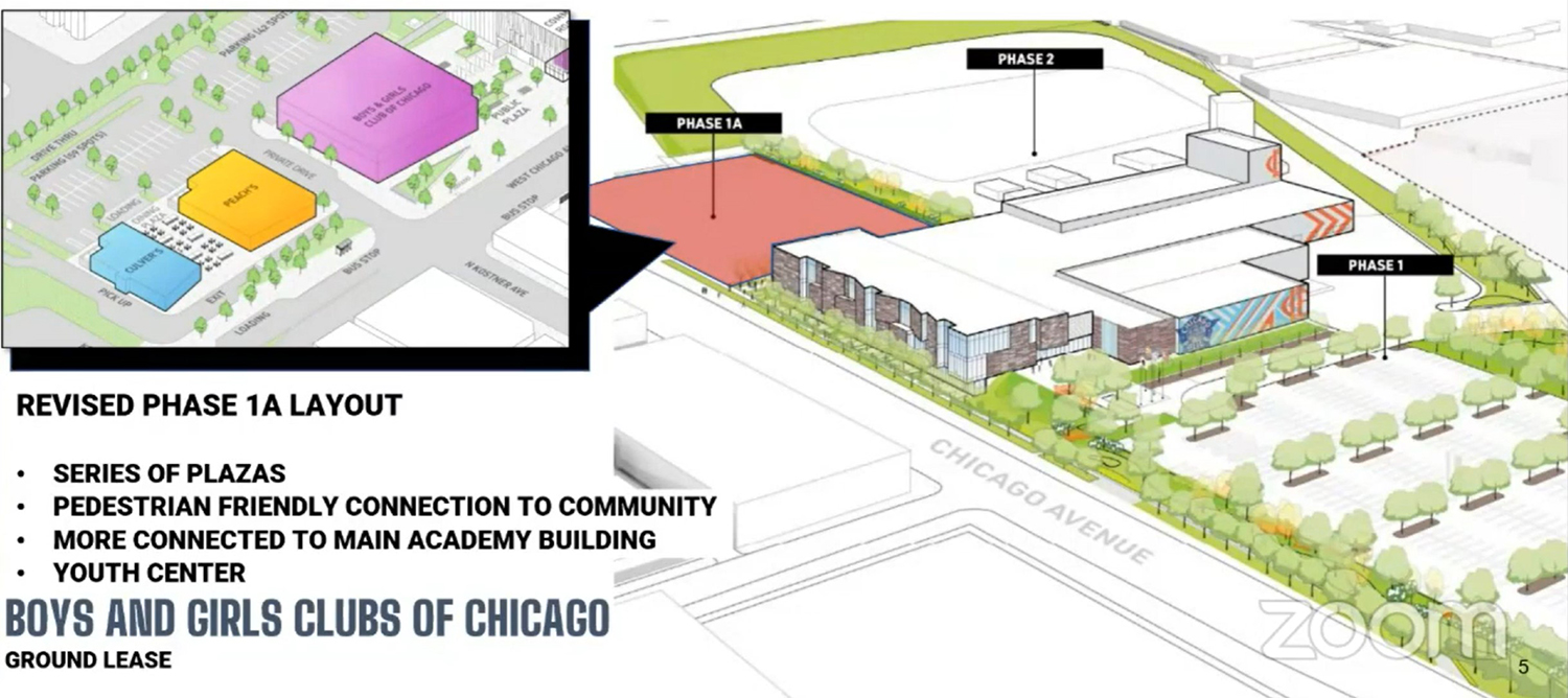 Revised Phase 1A Layout of 4433 W Chicago Avenue. Image by Chicago DPD