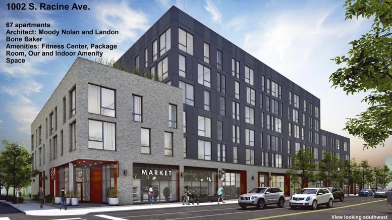 1002 S Racine Avenue at Roosevelt Square 3B. Rendering by Moody Nolan and LBBA