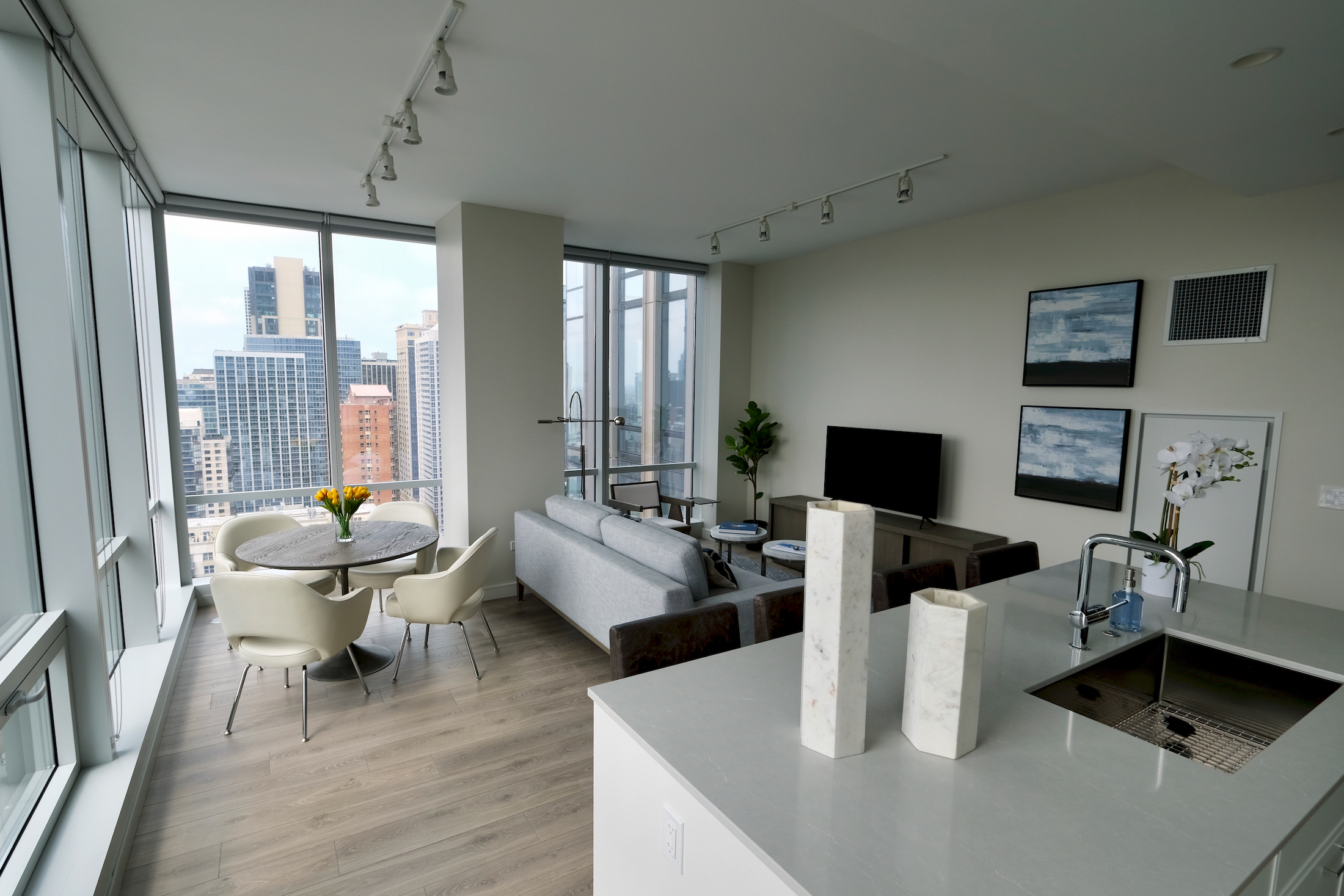 One Chicago Apartments model unit
