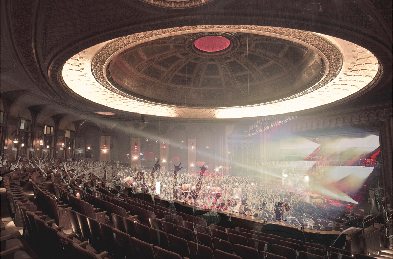Interior View of Congress Theater. Rendering by Woodhouse Tinucci Architects