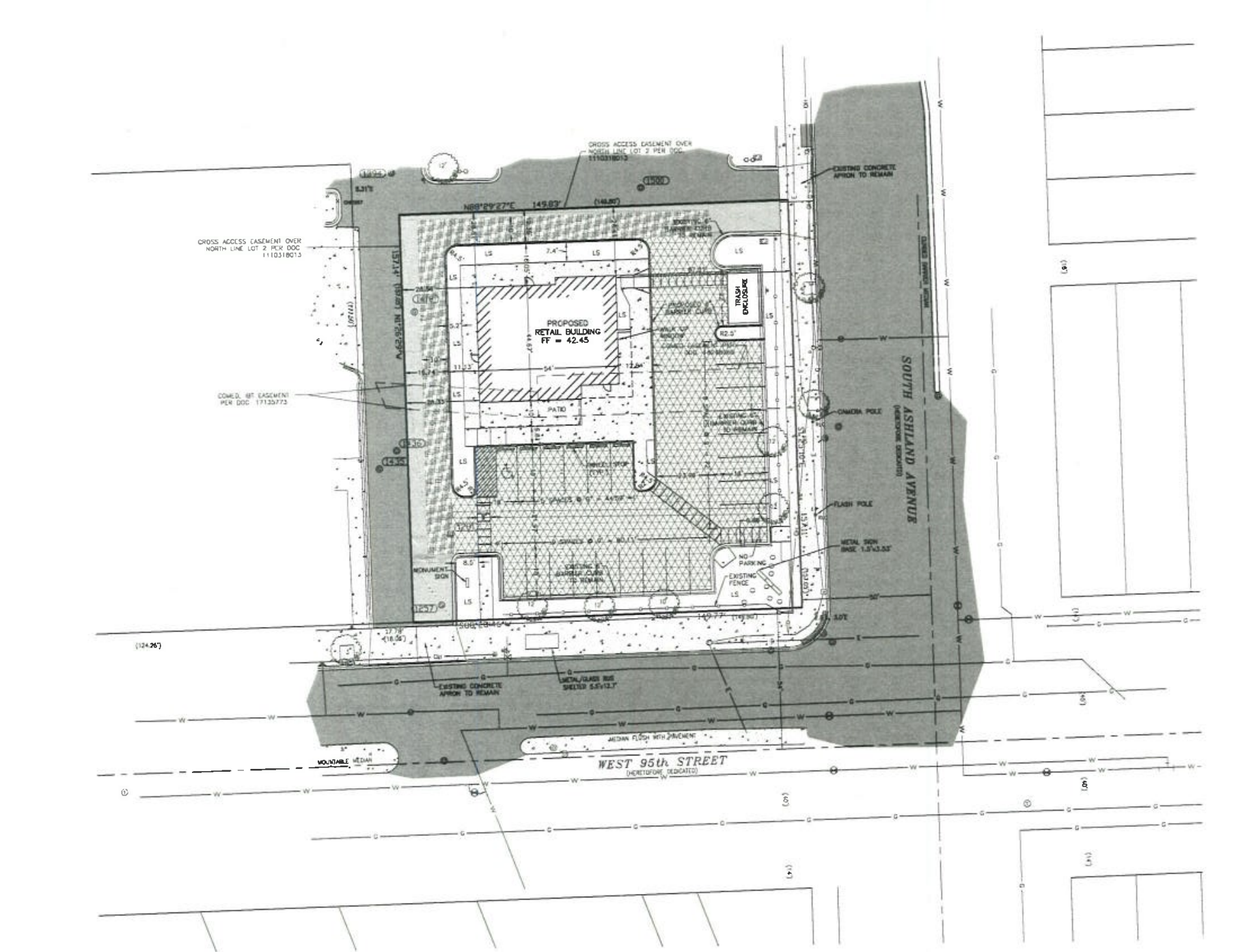 9438 S Ashland Avenue site plan