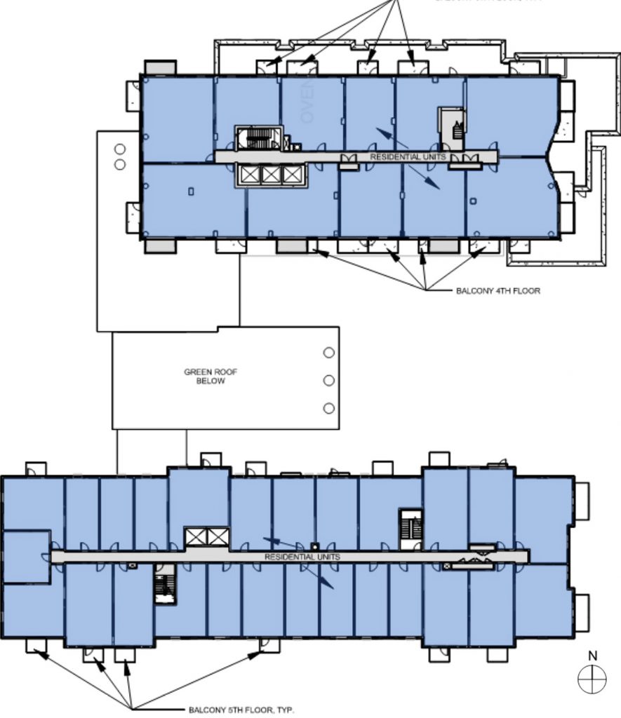 Typical Residential Floor Plan for 3636 N Lake Shore Drive. Drawing by BKV Group