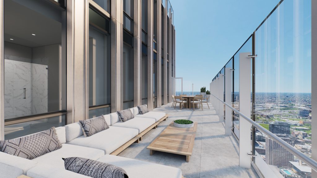 One Chicago Residences private terrace