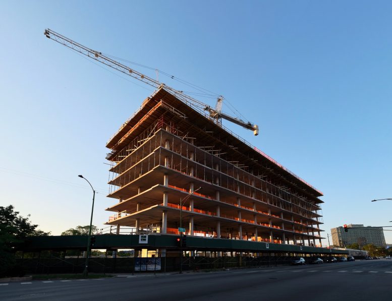 The Gateway Apartments Nears Full Height in Illinois Medical District