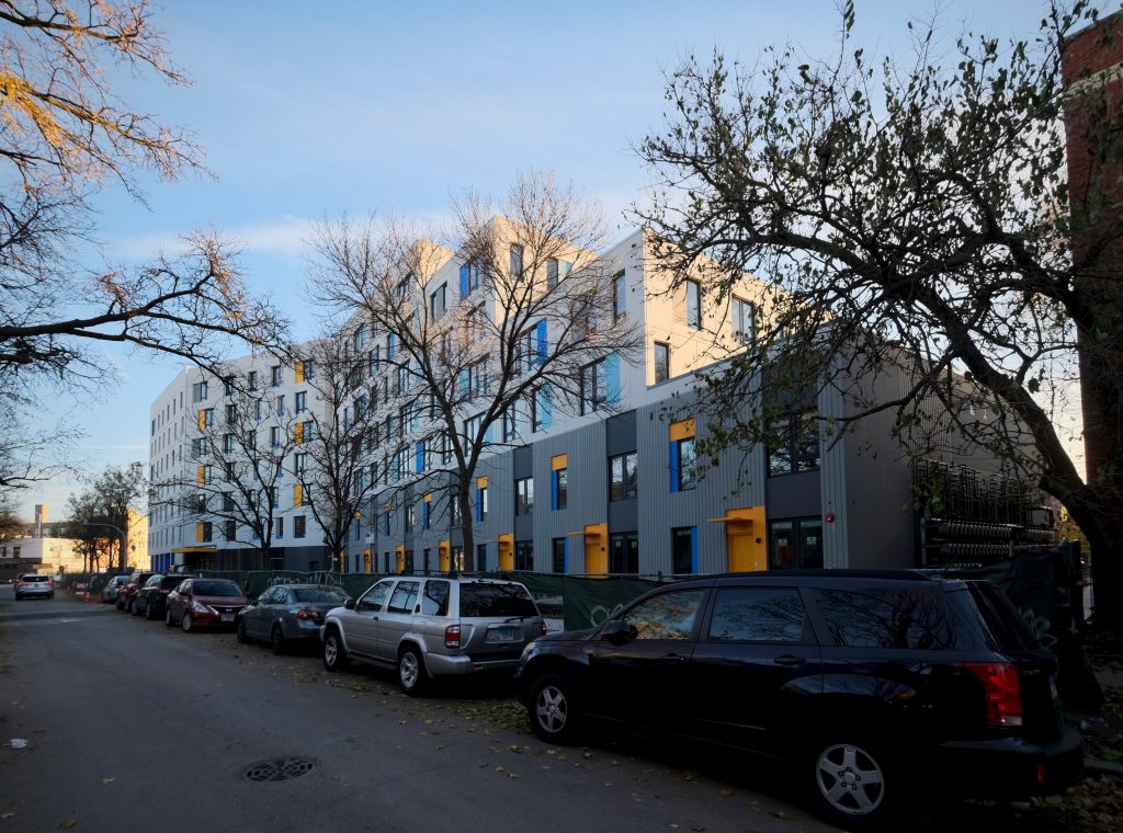 Affordable Housing Development Emmett Street Apartments Wraps Up in Logan Square Chicago YIMBY