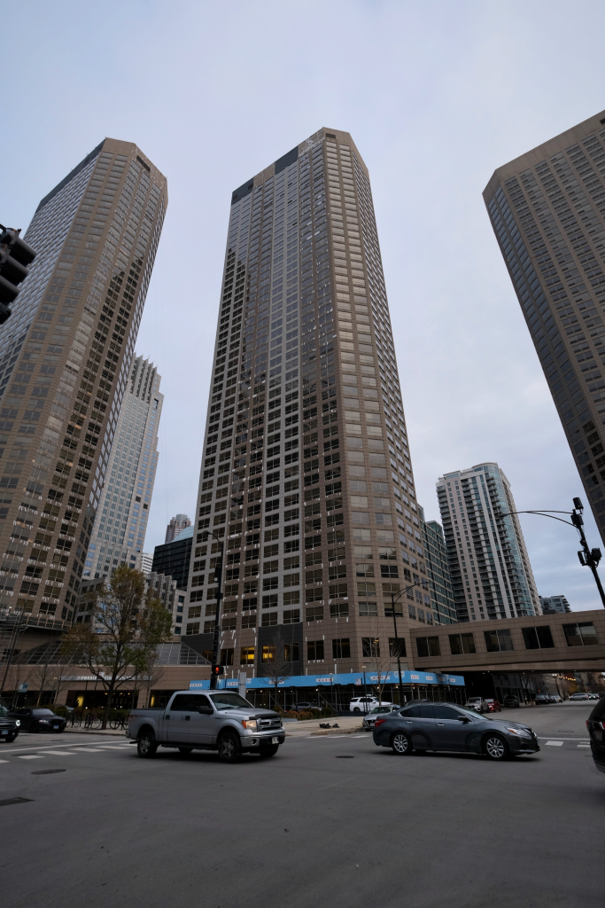 Presidential Towers Go Grayscale at 555 W Madison Street in West Loop