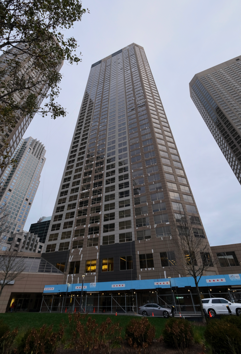 Presidential Towers Go Grayscale at 555 W Madison Street in West Loop