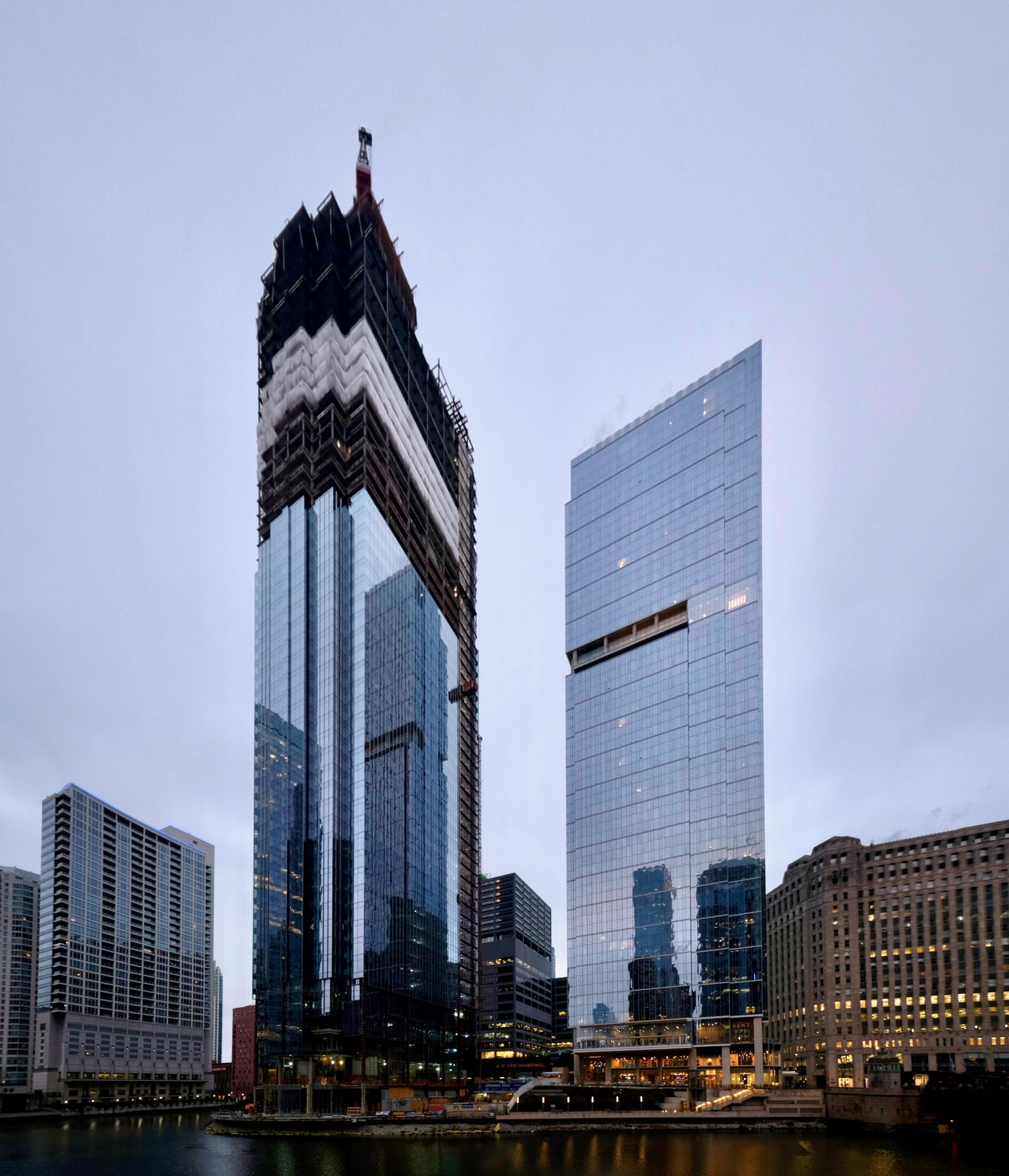 Salesforce Tower (left)