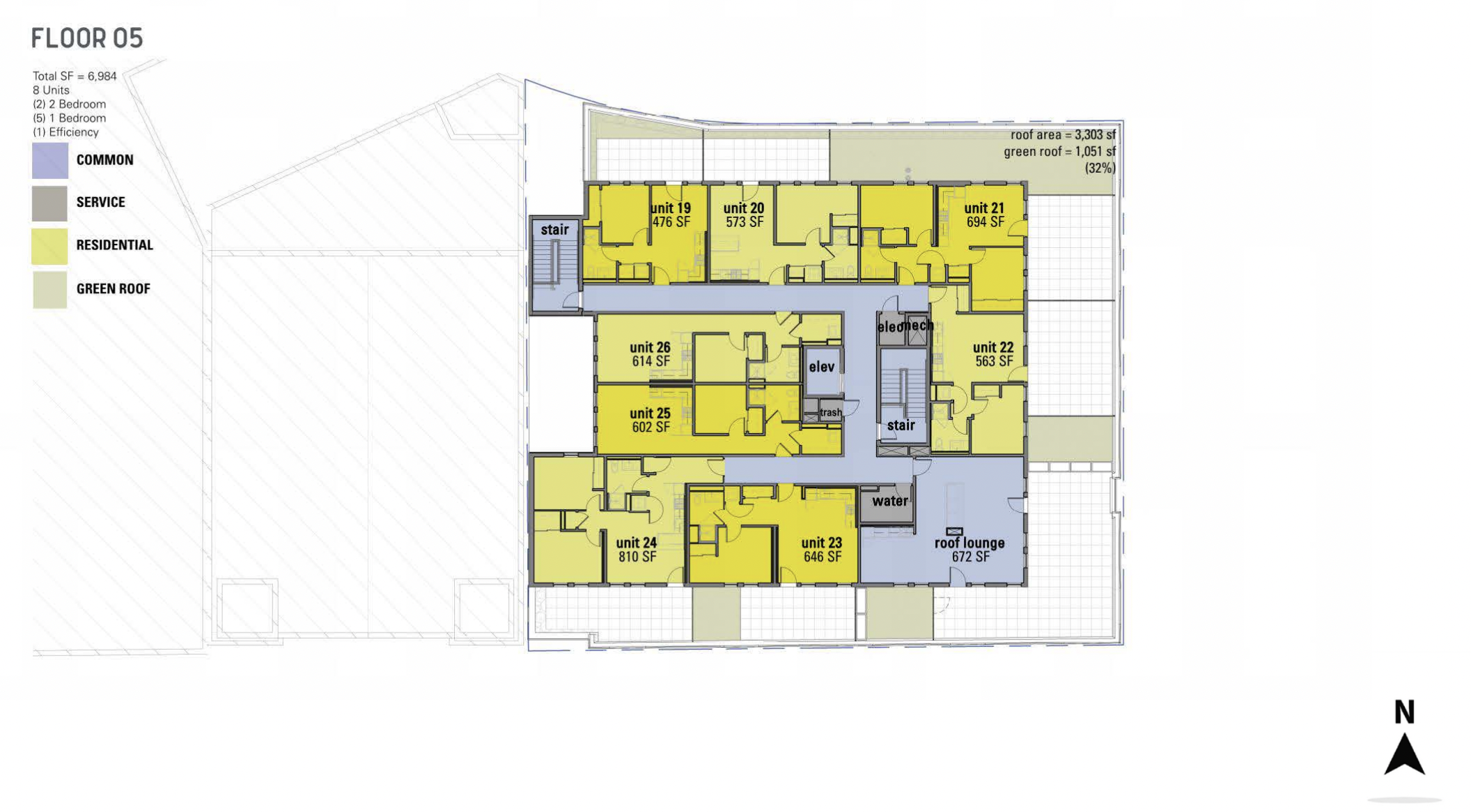 Fifth-Floor Plan for 4600 N Kenmore Avenue