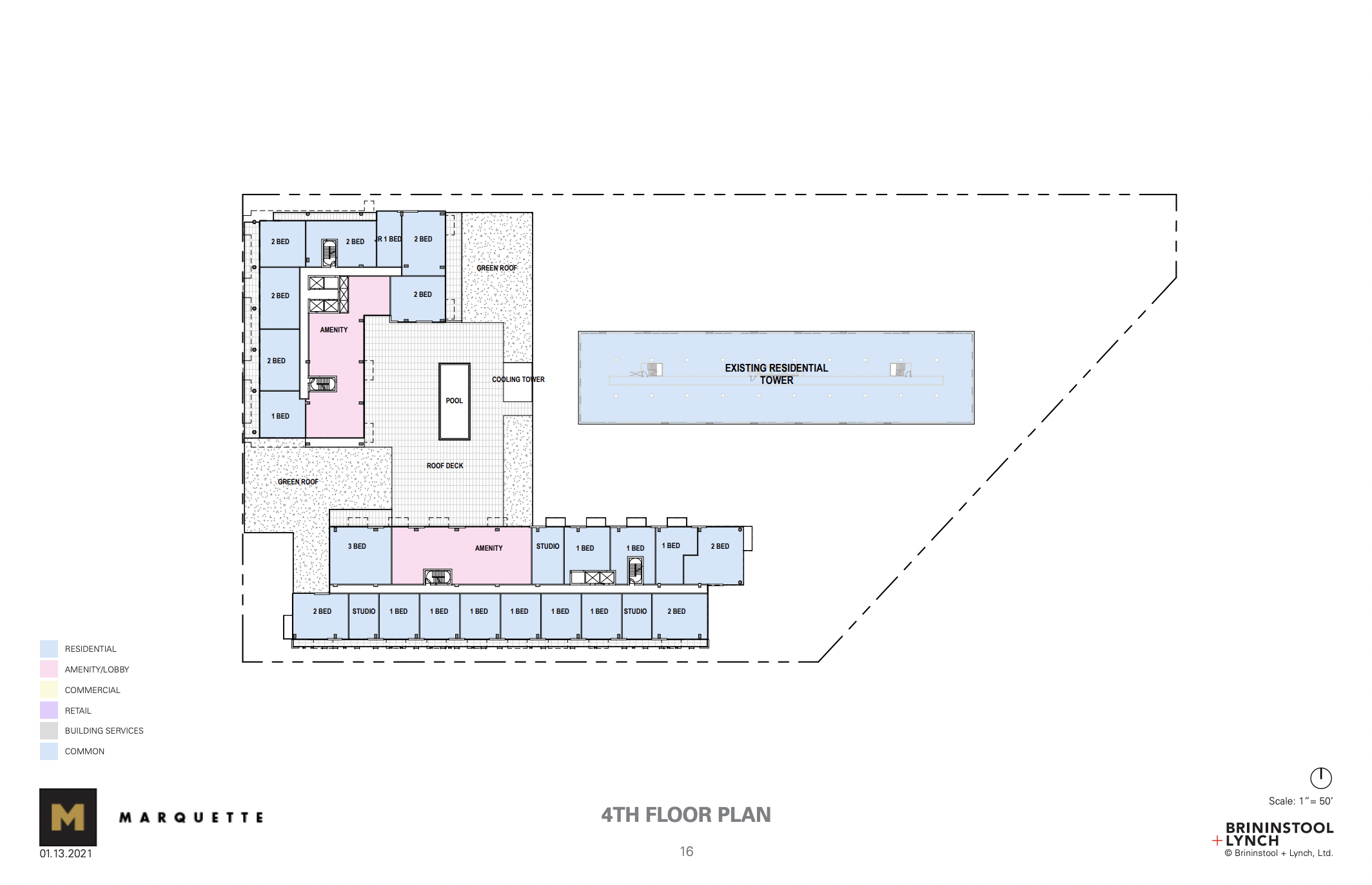 Fourth floor in masterplan (513 S Damen Avenue in upper left)