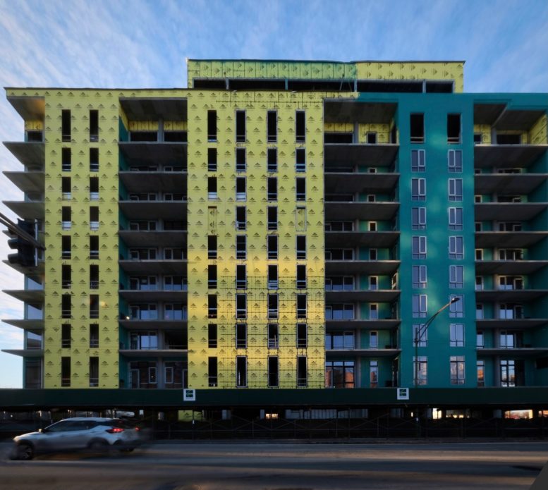 Exterior for Gateway Apartments Progresses in Illinois Medical District