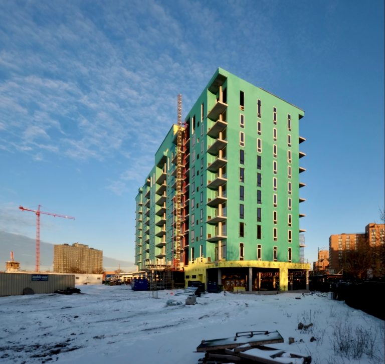 Exterior for Gateway Apartments Progresses in Illinois Medical District