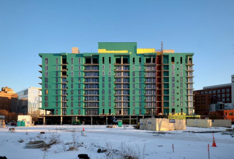 Exterior for Gateway Apartments Progresses in Illinois Medical District