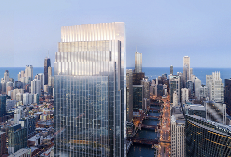 Salesforce Tower Core Tops Out in River North Chicago YIMBY
