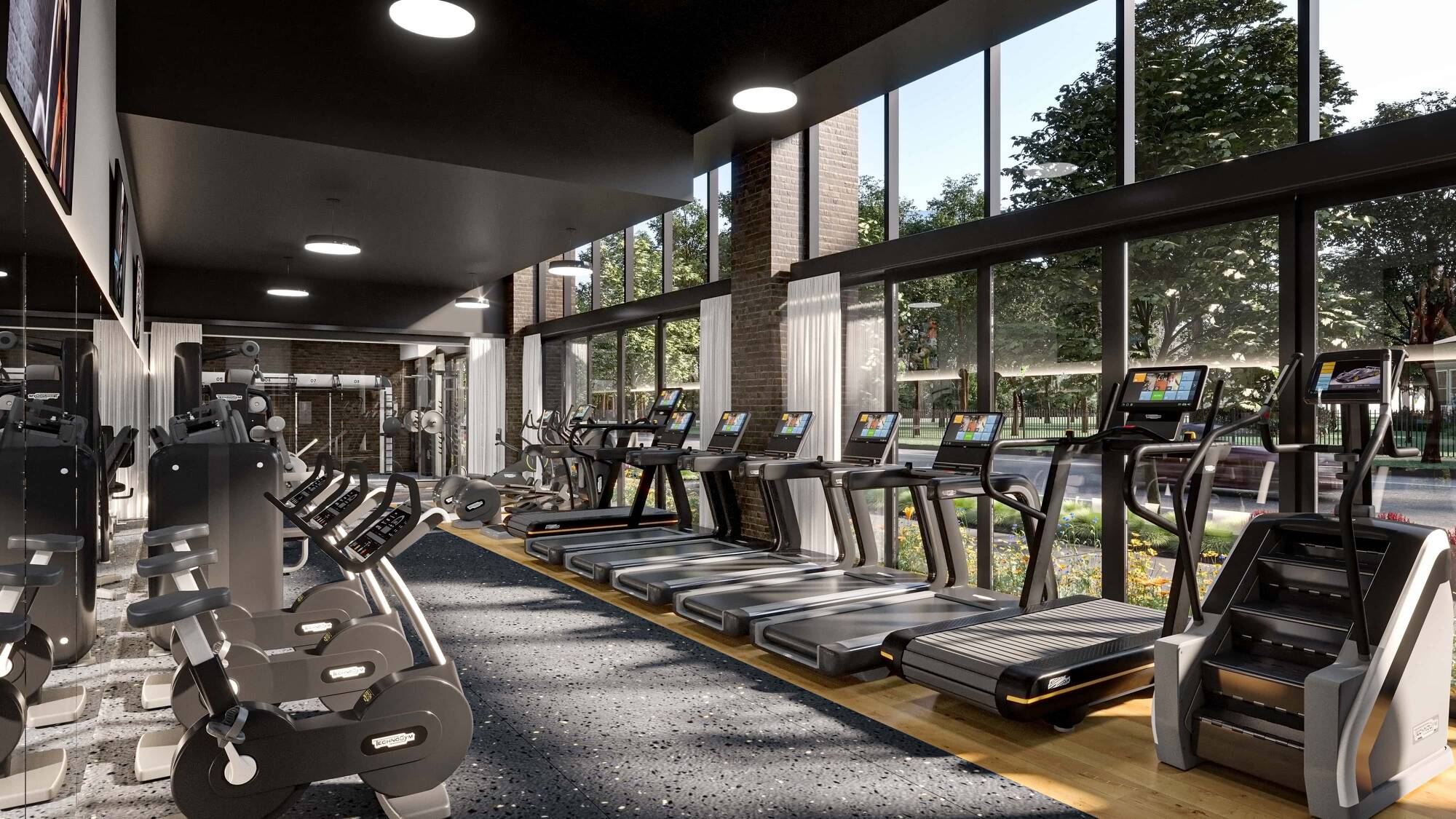 Evo Union Park amenity fitness center