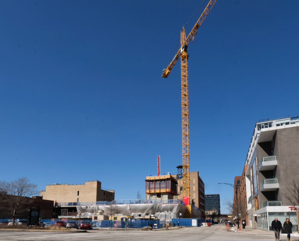 Core and Superstructure Continue to Rise at West Loop’s 166 N Aberdeen ...