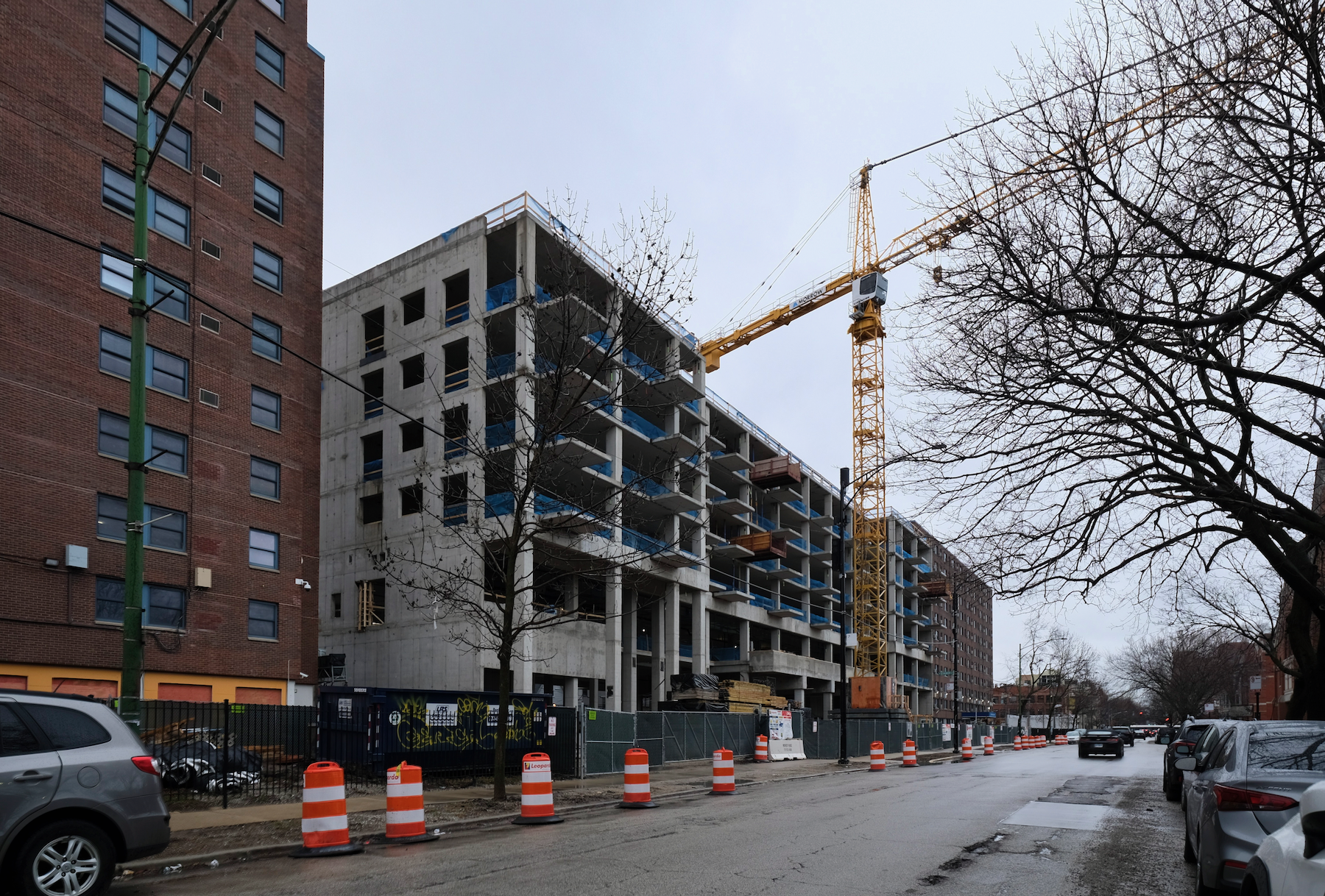 Edith Spurlock Apartments Addition Tops Out in Lincoln Park 