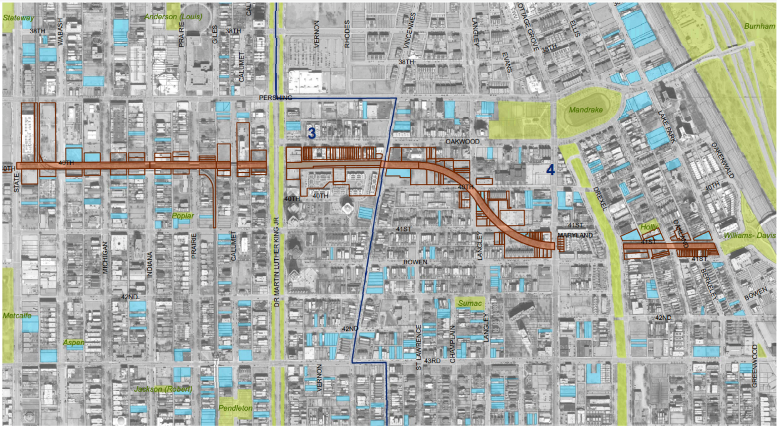 Initial Plans Revealed For Bronzeville Trail Parkway Chicago YIMBY