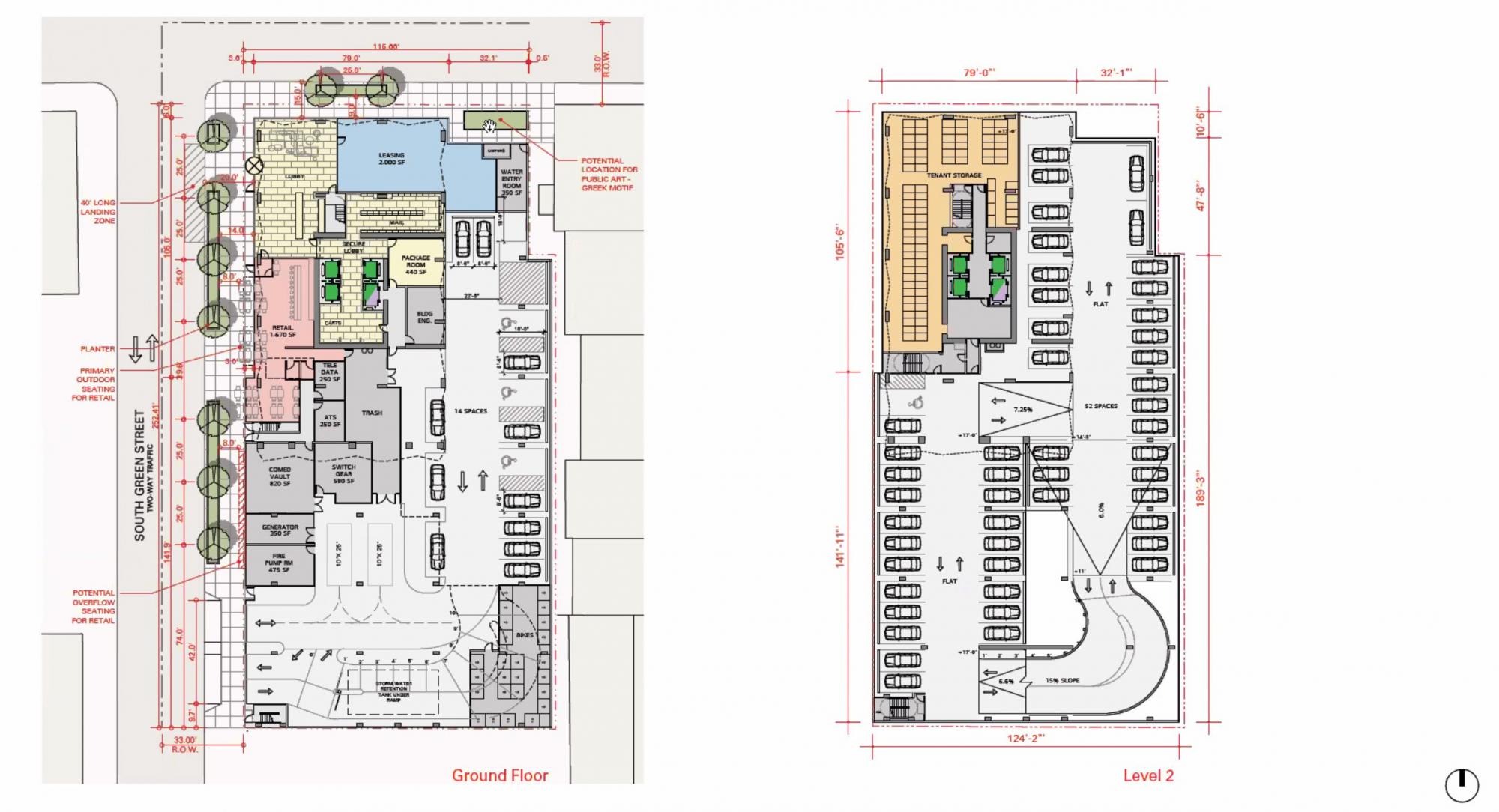 301 S State Street first and second floor plans