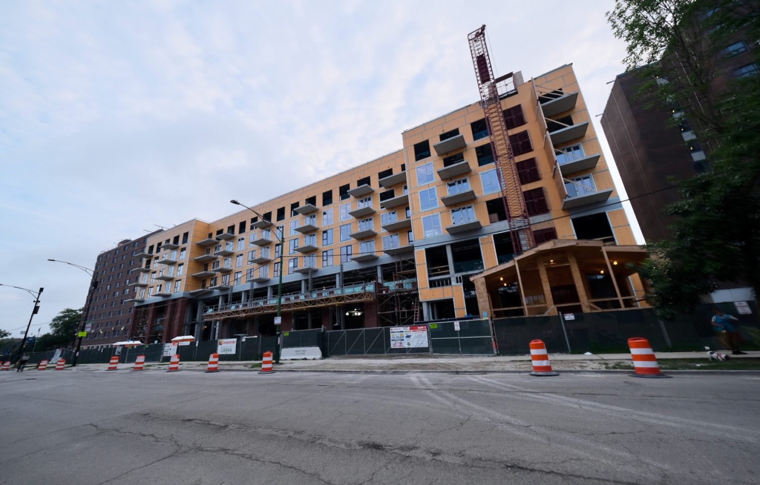 Facade Work Begins for Edith Spurlock Apartments Addition at 2700 N