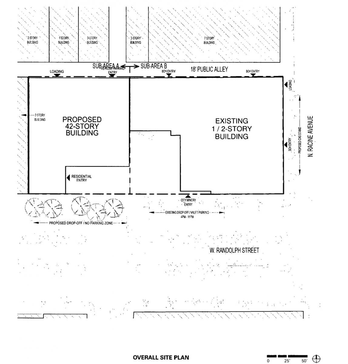 Site plan for 1234 W Randolph Street