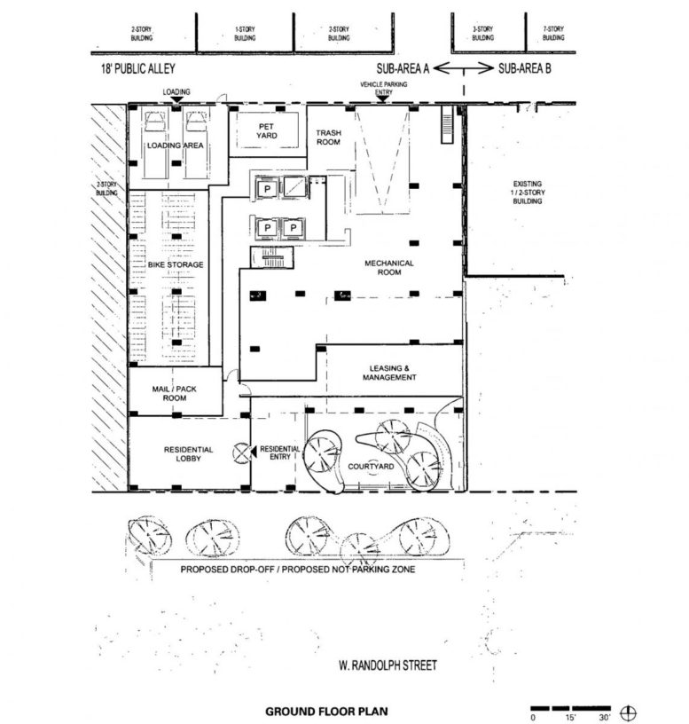 42-Story Apartment Tower Proposed for 1234 W Randolph Street in Fulton ...