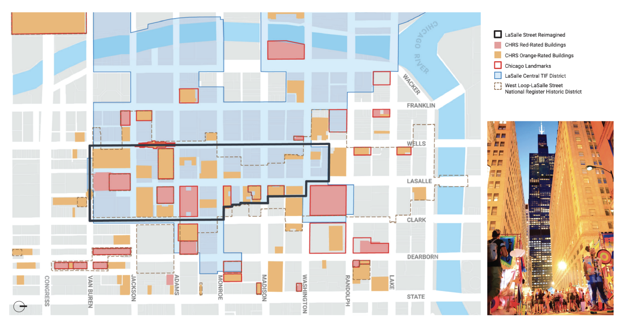 City Announces LaSalle Street Reimagined Program In The Loop Chicago   LaSalle Reimagine 02 2048x1081 