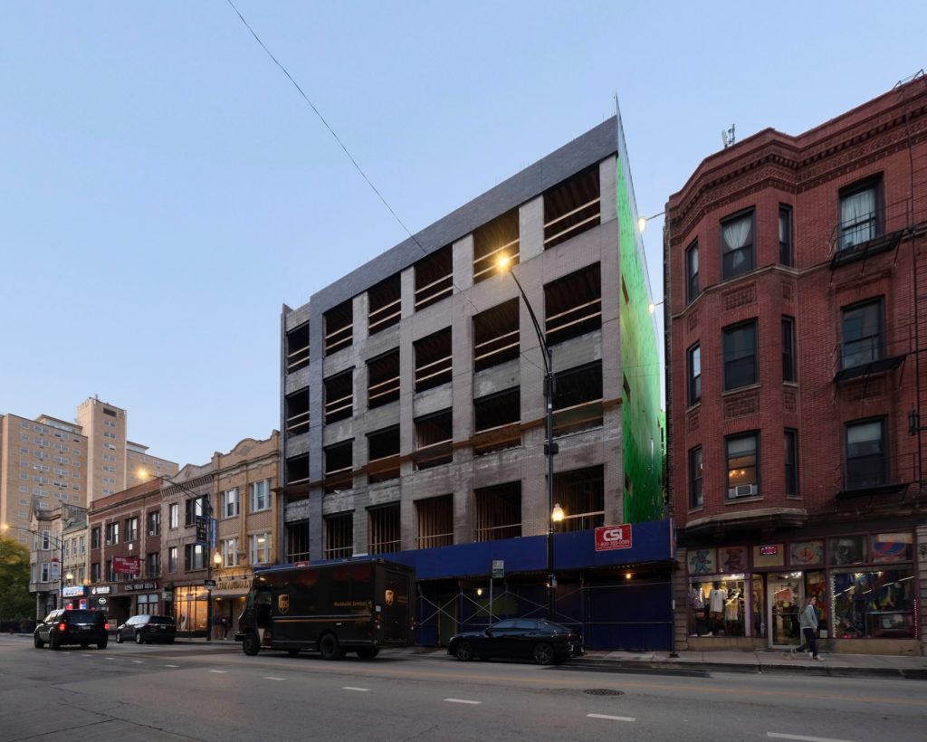 Construction Tops Out for 3217 N Clark Street in Lakeview East