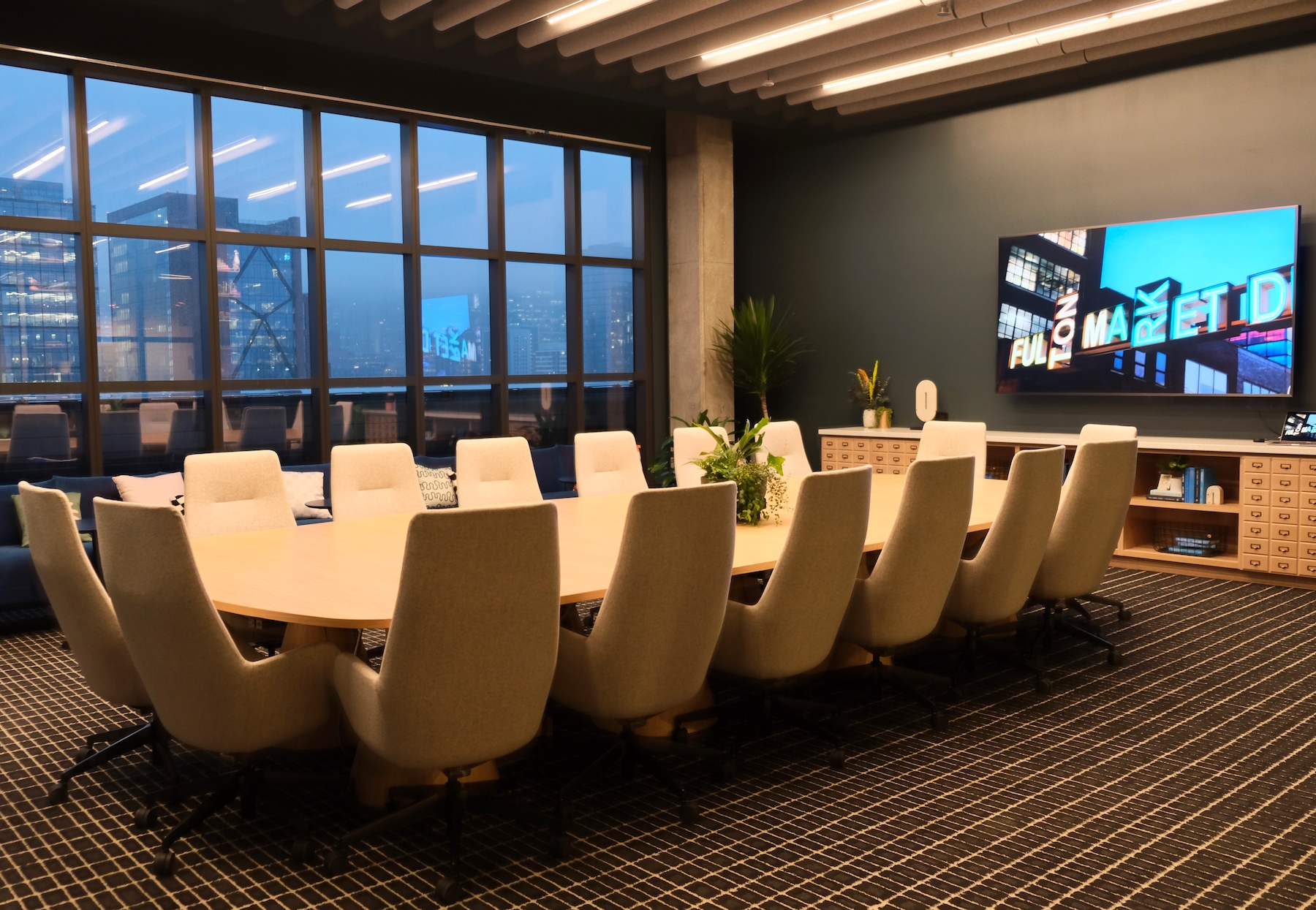 345 N Morgan Street top-floor amenity conference room