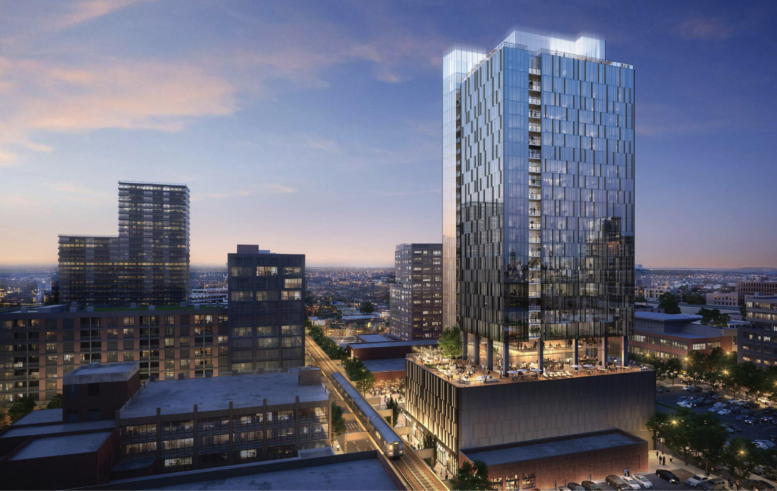 Updated Plans Revealed For Mixed-Use Tower At 1338 W Lake 
