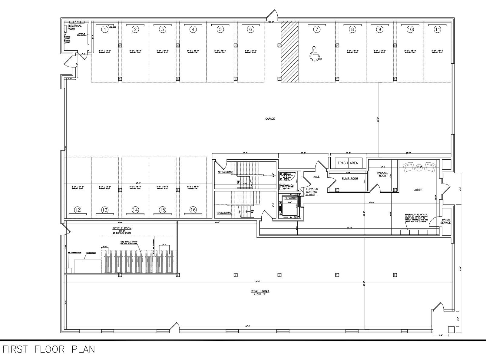 1138 W Belmont Avenue first-floor plan