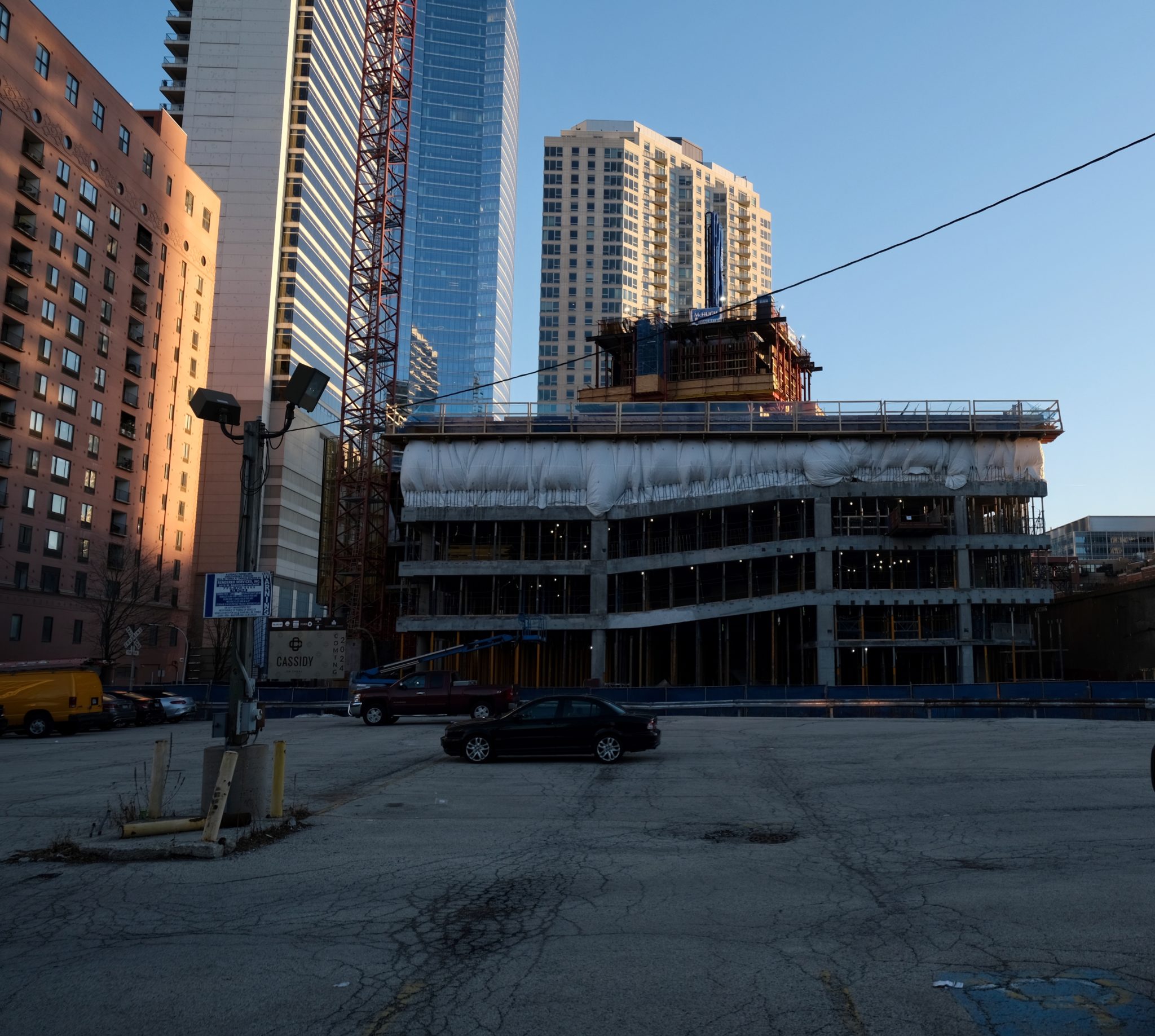New 33Story Cassidy on Canal Reaches Fourth Floor in Fulton River