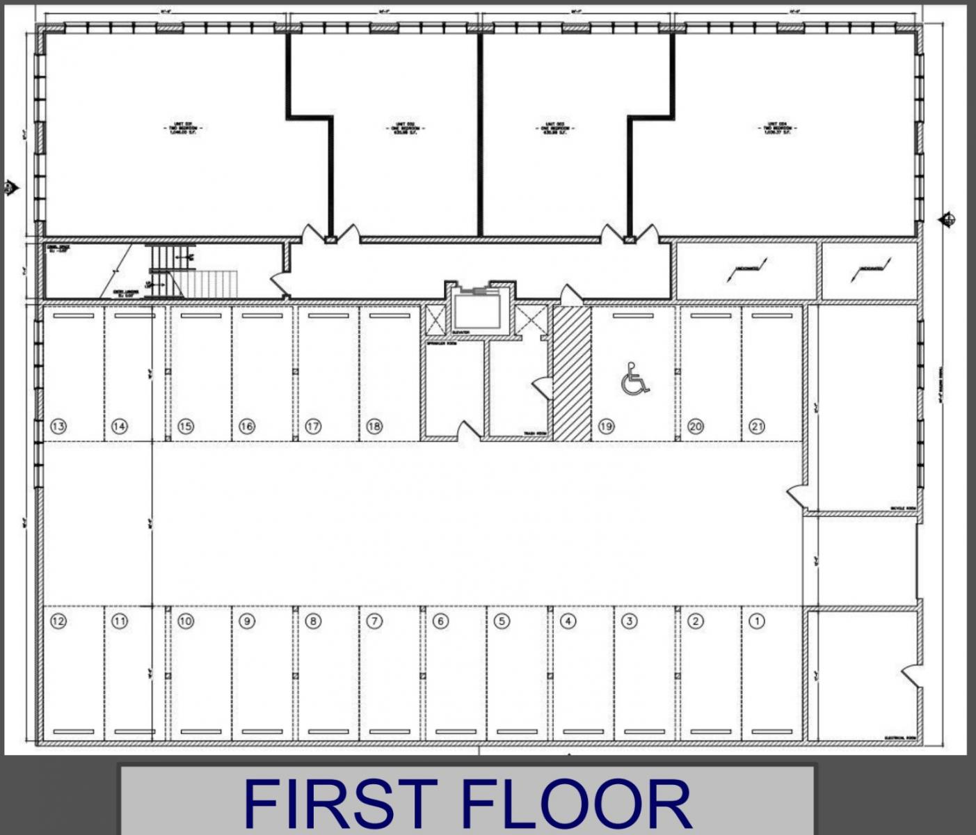 First floor plan of 2429 W Fullerton Avenue