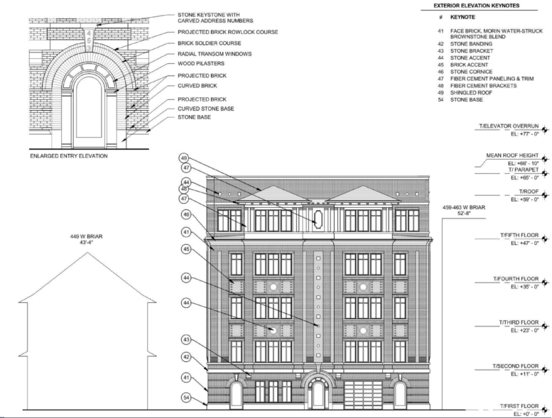 Plan Commission Approves Updated 455 W Briar Place In Lake View East