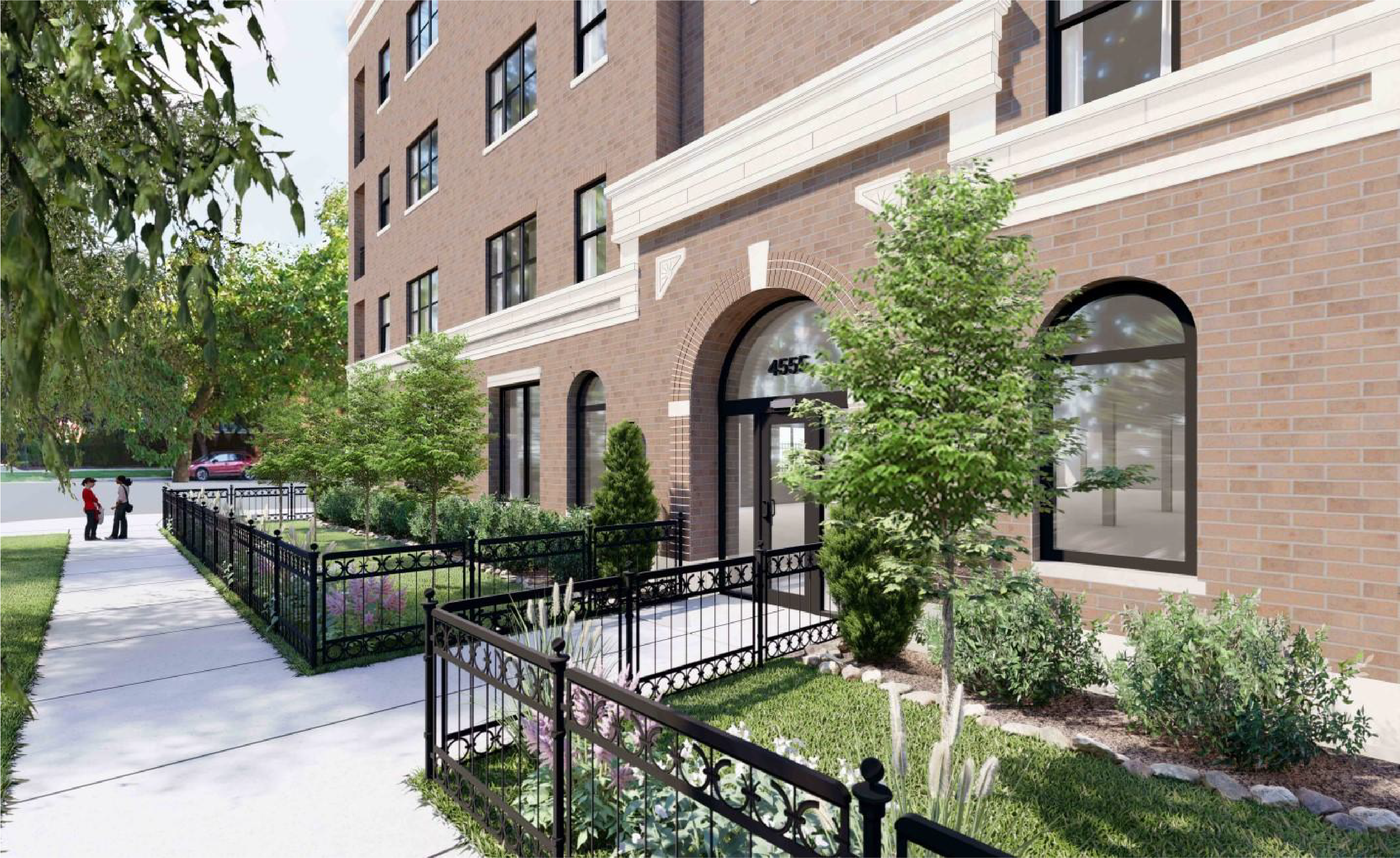 Rendering of 4555 N Dover Street by Axios Architects