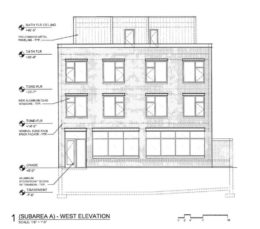 921 N Noble Street West Elevation. Rendering by SPACE Architects + Planners