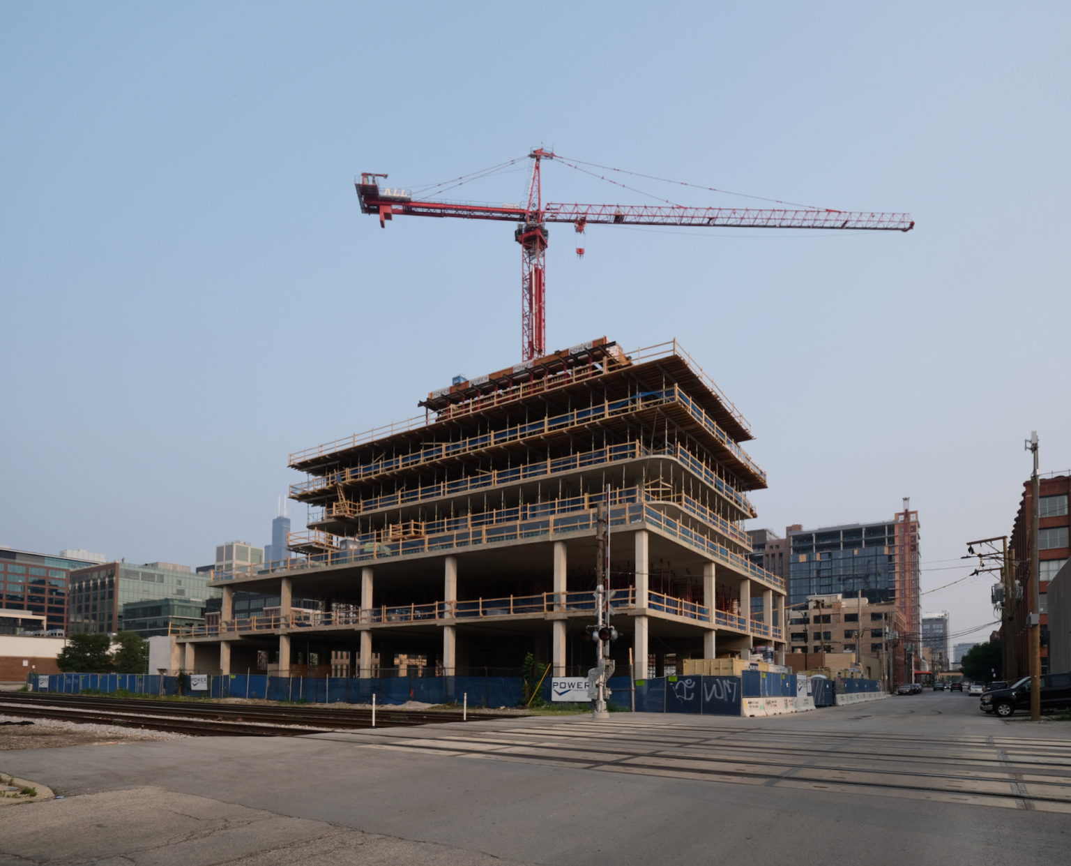 Tower Base Rises at 1114 W Carroll Avenue in Fulton Market - Chicago YIMBY