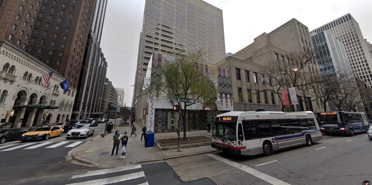 Facade Takes Shape for Renovated Retail Building at 679 N Michigan