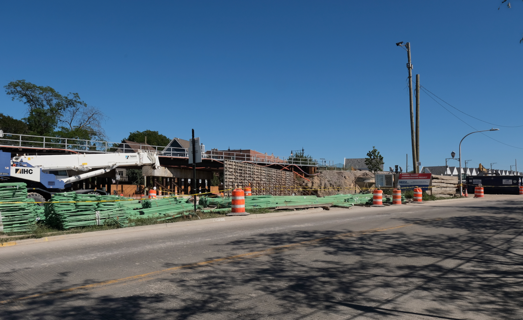 Metra overpass reconstruction. Photo by Jack Crawford