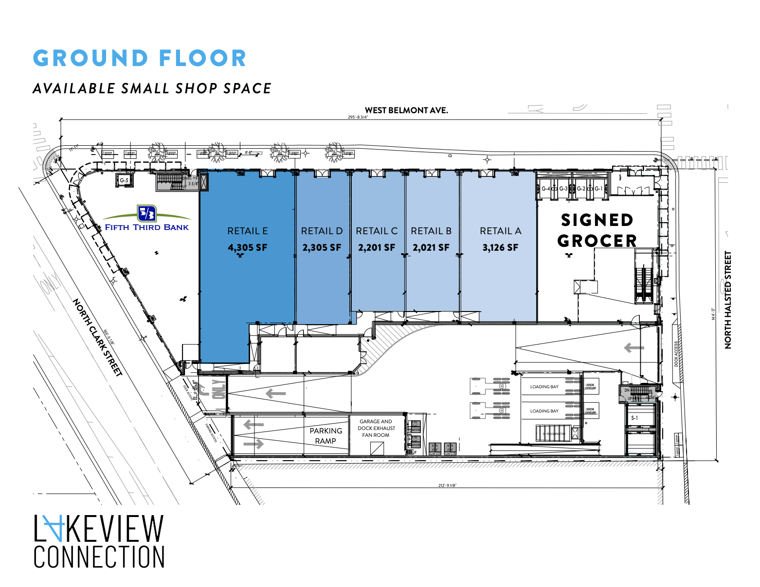 Lakeview Connection first floor plan via CBRE / Hubbard Street Group