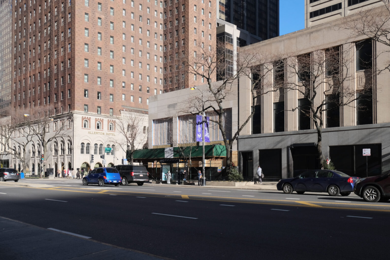 Facade Takes Shape for Renovated Retail Building at 679 N Michigan