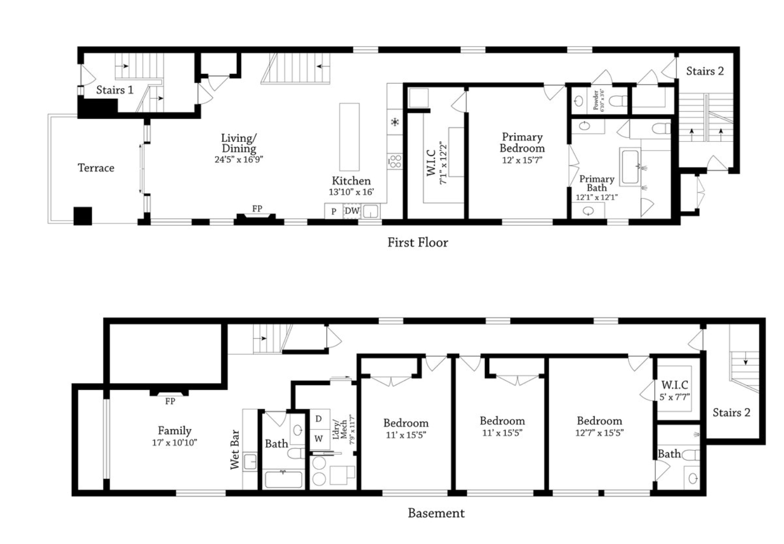 Bottom duplex floor plans via Property People