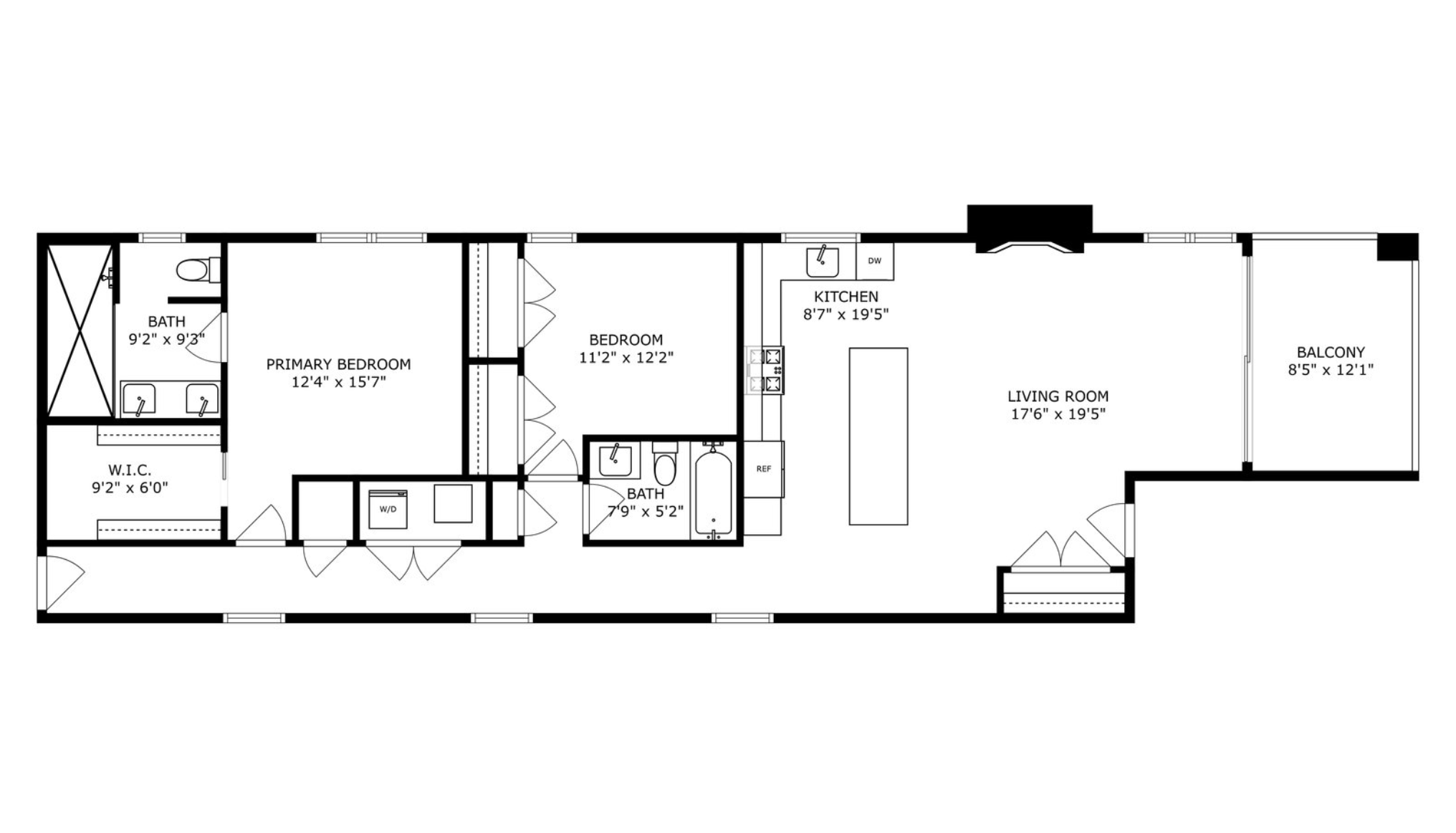Middle simplex floor plan via Property People