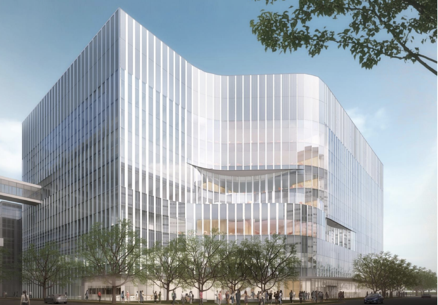 Rendering of the new University of Chicago Cancer Center, by CannonDesign