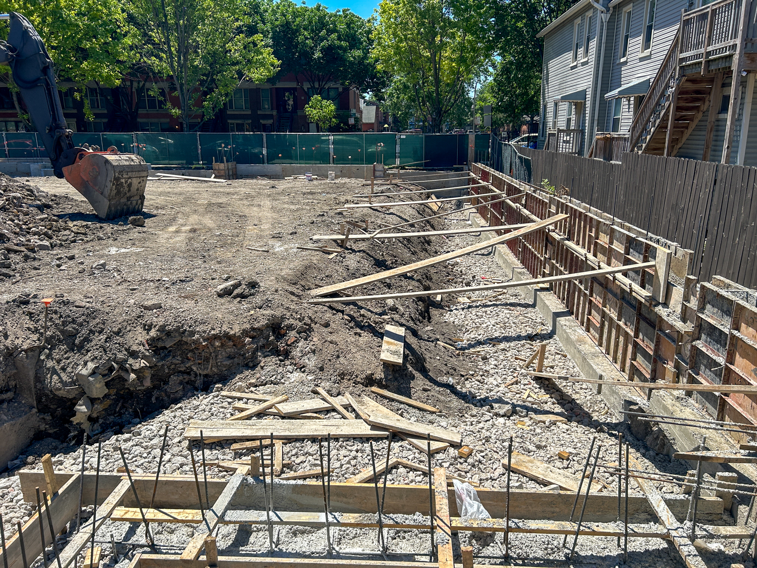 1440 W Fillmore Street foundation construction